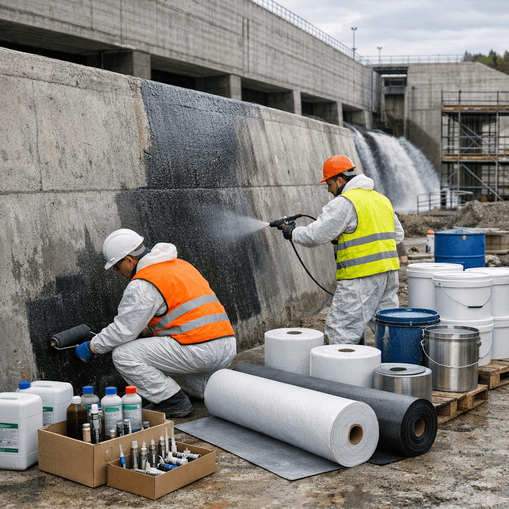 Гидроизоляция гидротехнических сооружений